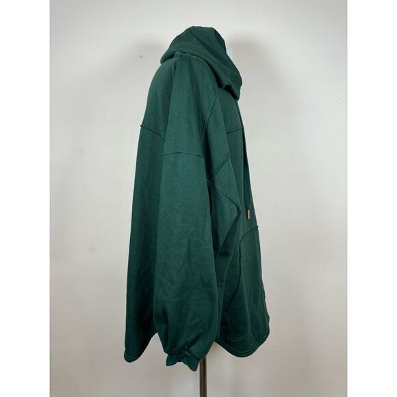 Essential Savage X Fenty Emerald Green Oversized Fleece Unisex USED - Picture 4 of 10